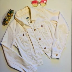 OLD NAVY White Denim Jacket